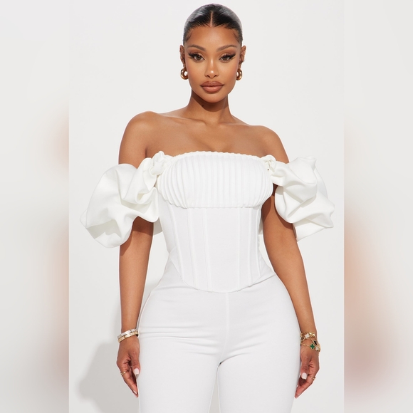 Fashion Nova off the shoulder jumpsuit - Picture 2 of 6